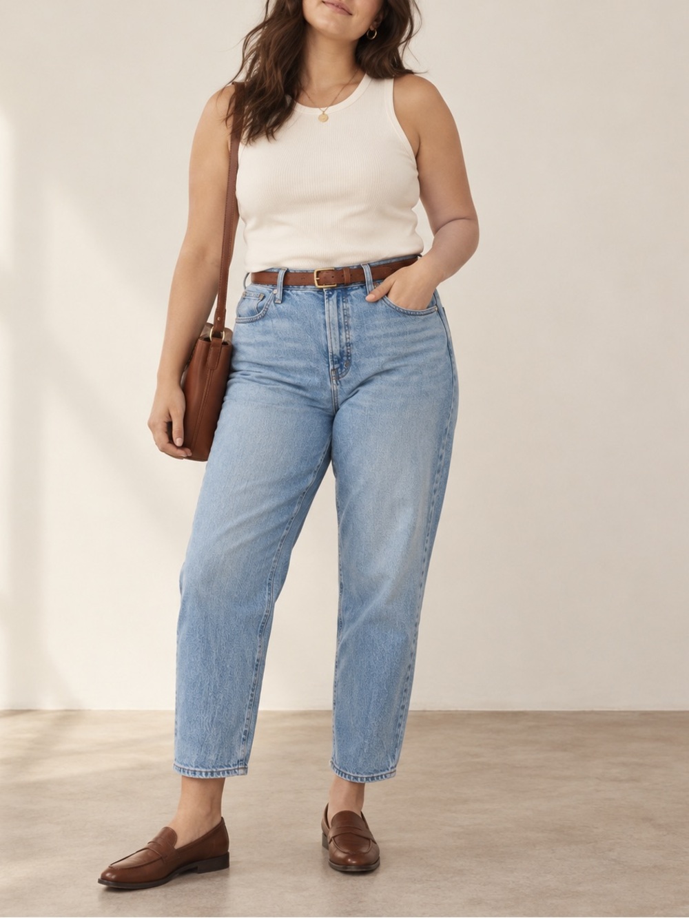 Madewell The Curvy Perfect Vintage Jeans Light Blue Wash High Rise 30 Petite